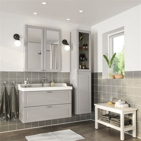 Godmorgon RÄttviken Bathroom Furniture Set Of 5 Kasjön Light Grey