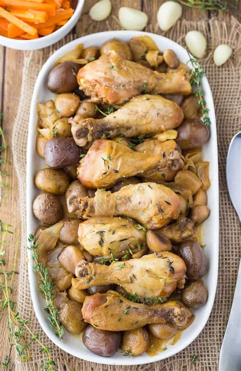 Slow Cooker 40 Clove Garlic Chicken Simply Stacie