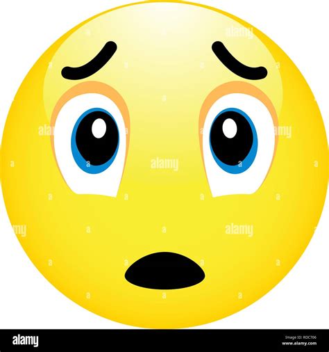 depressed and sad emoticon with hands on face on white background stock vector image and art alamy