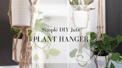 How to macrame plant hanger this is a slightly more advanced diy. Simple DIY Plant Hanger | BEGINNER MACRAME - YouTube