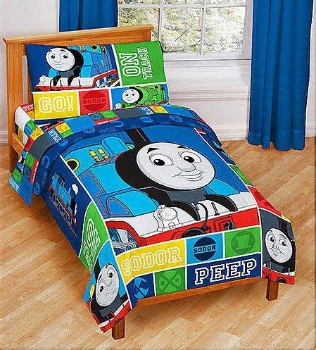 A cute contemporary bedding set for kids. Thomas the Train Bedding Decor | Toddler bed set, Toddler ...