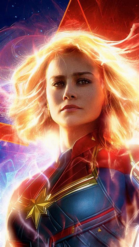 Brie Larson In As Captain Marvel 2019 4K Ultra HD Mobile Wallpaper