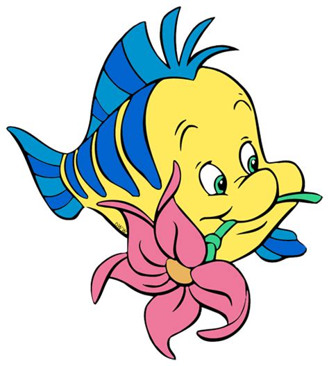 Free Clipart Of A Fish From Little Mermaid Flounder Images And Photos