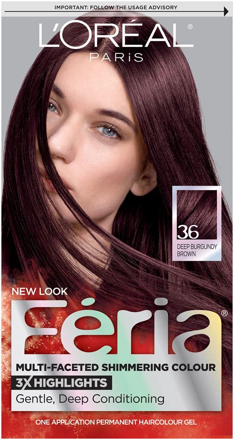 l oreal paris feria multi faceted shimmering permanent hair color 36 chocolate cherry deep