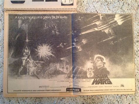 1978 Star Wars Newspaper Ad From My Collection Vintage