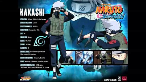 Naruto Shippuden Character Bio Youtube