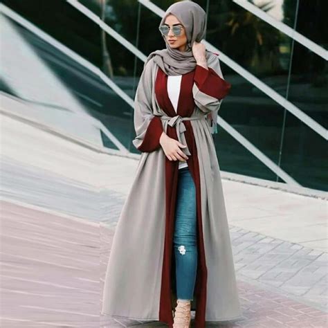 2019 Abaya Kaftan Abayas For Women Kimono Cardigan Muslim Dress Robe