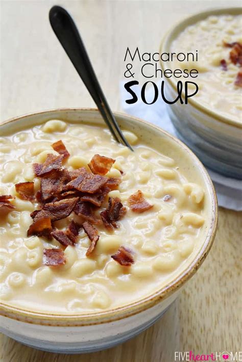It's super easy, using cheddar cheese soup as the creamy base, and will be a hit with the whole family. Macaroni & Cheese Soup