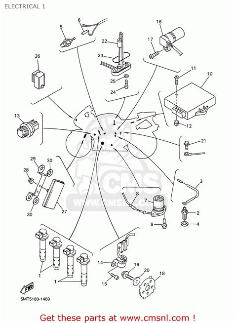'national lampoon's christmas vacation' cast: Yamaha Yzf-r6p/pc 2002 Electrical 1 - schematic partsfiche