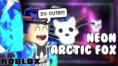 Making My Arctic Fox Neon Neon Pet Adopt Me Roblox Youtube