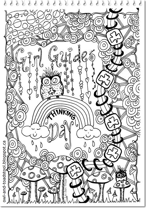 Girl Guide Doodle And Dangle By Lee Ann 2015 At Owl And Toadstool Owl And