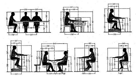 Reference Common Dimensions Angles And Heights For Seating Designers