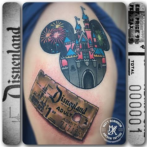 Disney Work By Matt Robinson At Anchor Tattoo Vacaville California