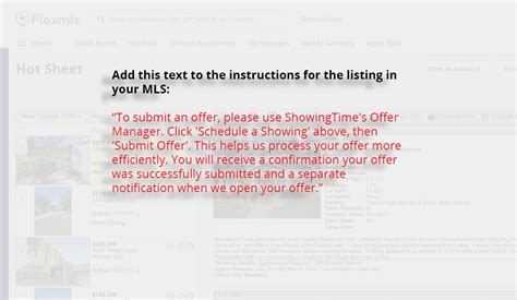 Offer Manager Listing Agent Quick Start Showingtime Appointment