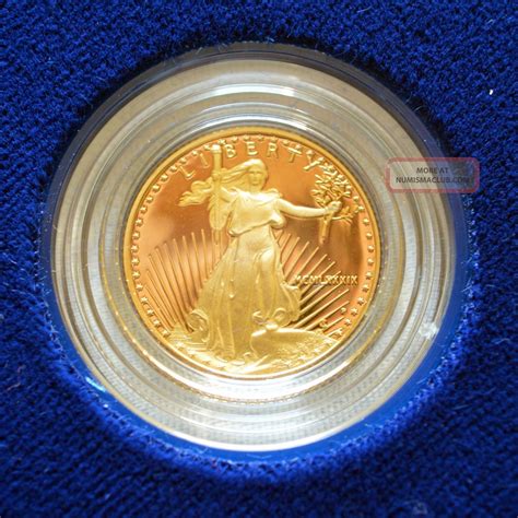 1989 - P 10th - Oz. Gold Eagle, Proof W/case & 24 - Hour