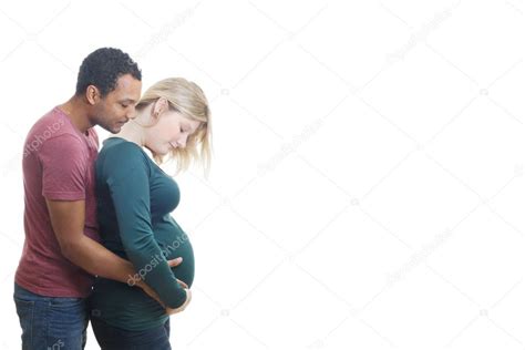Interracial Pregnant Couple Stock Photo Tiagoz