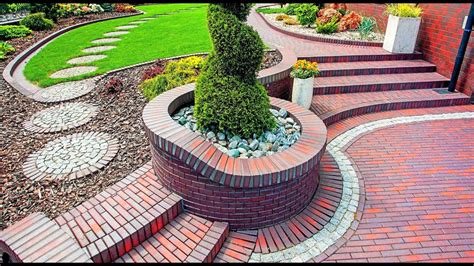 Red Brick In The Landscape Design Of The Garden And Backyard 20
