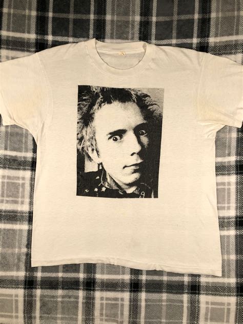 Vintage 80s Johnny Rotten Sex Pistols Pil John Lydon Punk Rock Band Single Stitch T Shirt Size