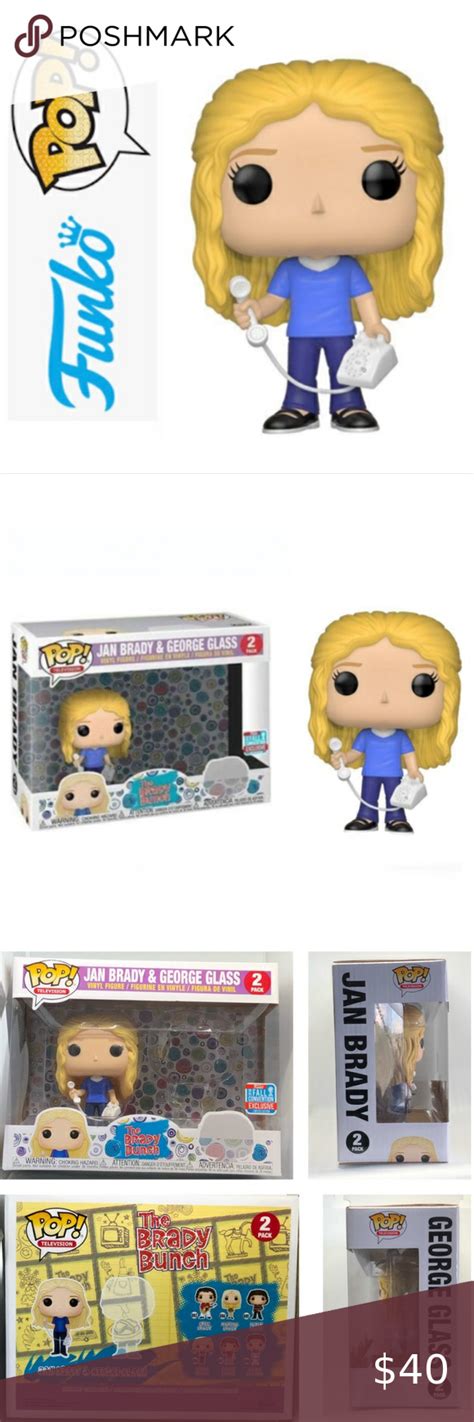 🆕 Funko Pop “the Brady Bunch” Jan And George Glass Nib Funko Pop Tv Jan Brady And George Glass