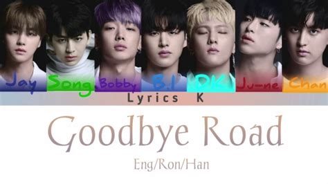 Ikon Goodbye Road Lyric Video Eng Rom Han Youtube