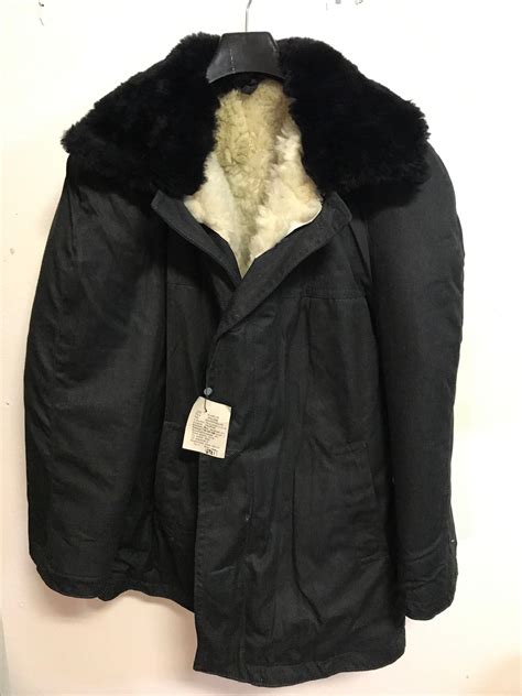 Soviet Russian Winter Coat Parka Leather Sheepskin Bekesha Etsy