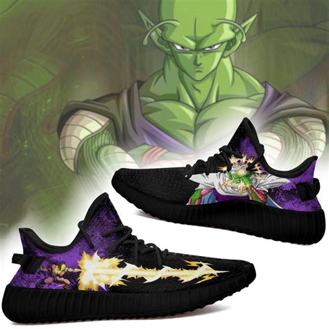 The shoes color and shape as picture, made by patent leather. Power Skill Piccolo Yeezy Shoes Dragon Ball Z Anime Sneakers Fan Gift Mn04 | Rakuprints