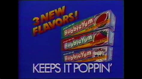 Bubbleyum Bubble Gum Television Commercial 1989 3 New Flavors