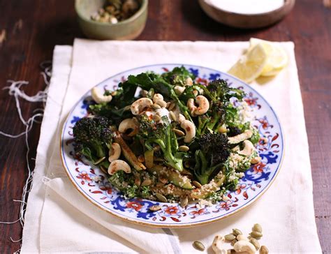 Grilled Greens With Garlic Yogurt Couscous Abel Cole