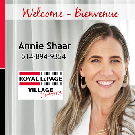 Welcome Annie Shaar Royal Lepage Village