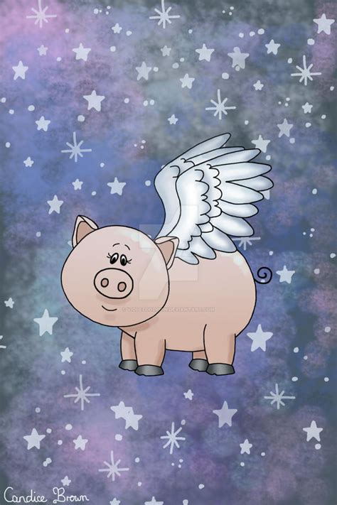 Angel Pig Ii By Violetdolphin On Deviantart