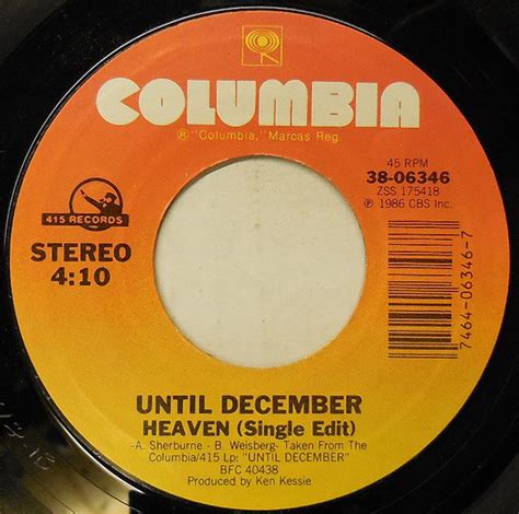 Until December Heaven 1986 Vinyl Discogs