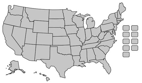 Usa Map With No Labels