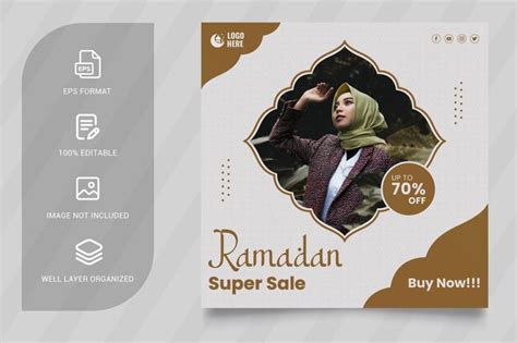 Premium Vector Ramadan Sale Banner Design Template