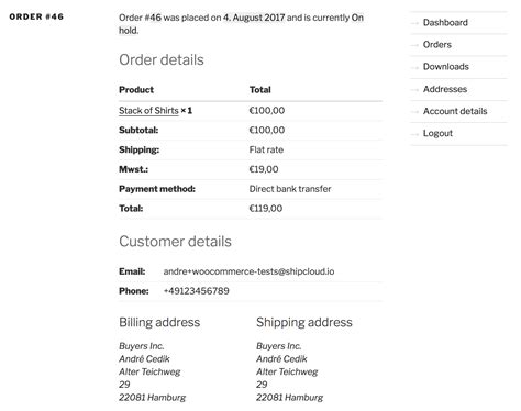 Show Shipping Status On Order Detail Page In Myaccount · Issue 135