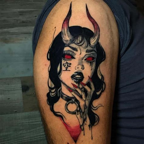 Top Demon Girl Tattoo Designs Spcminer Com