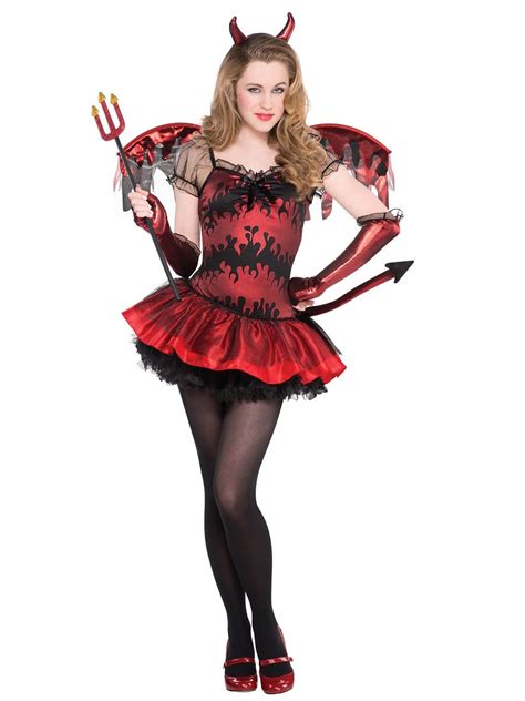 Delicious Devil Ladies Halloween Devils Fancy Dress Costume Xs L Women