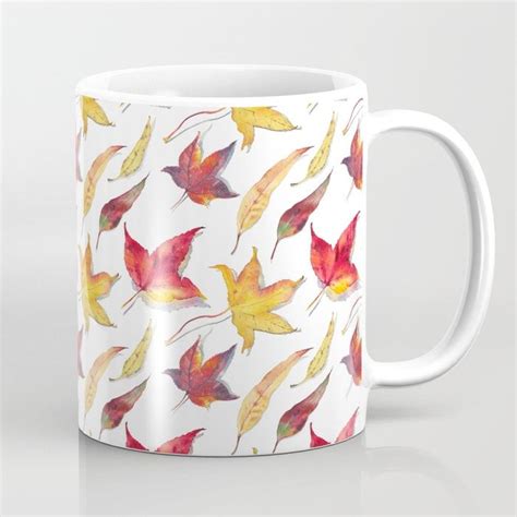 Autumn Leaves Ceramic Mug By Zoya Makarova Available In Oz And Oz