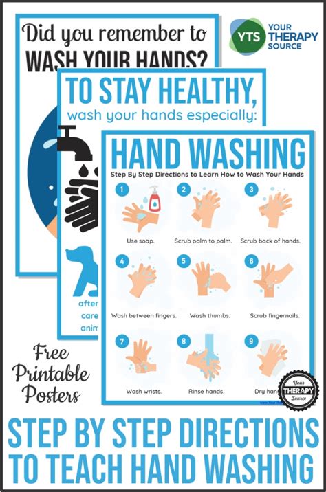 Hand Washing Posters For Schools Free Printables Your Therapy Source