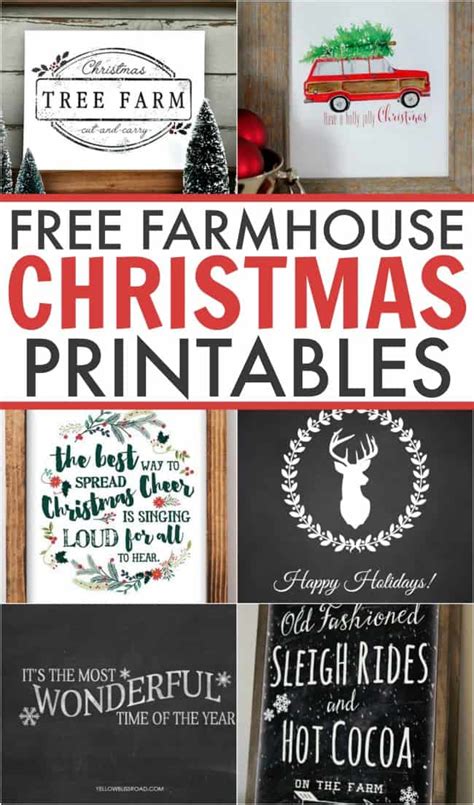 Free Farmhouse Christmas Printables Todays Creative Ideas