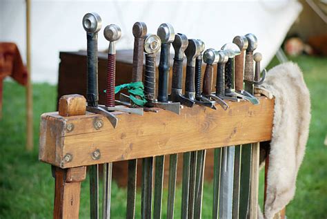 Medieval Sword Rack Stock Photos Pictures And Royalty Free Images Istock
