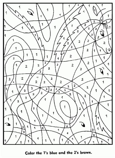 Pain pattern coloring page from pattern category. Free Printable Paint By Numbers For Adults - Coloring Home