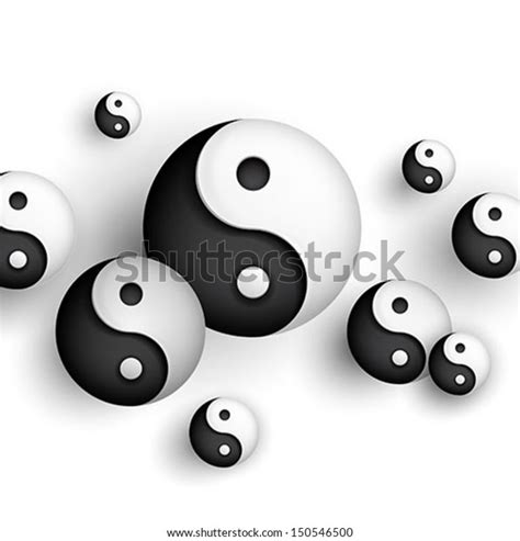 Zen Background Yin Yang Symbols Vector Stock Vector Royalty Free