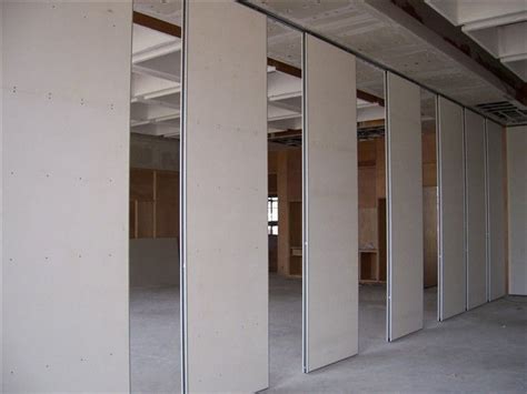 Operable Folding Partition Walls Aluminium Frame Sliding Interior