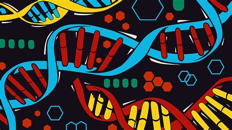 Hd Wallpaper Dna Wallpaper Genetics Motion Shape Blue Science