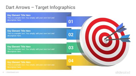 Target Infographics Powerpoint Template Diagrams Updated Slidesalad
