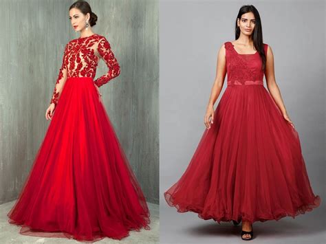Simple Red Frock Design Dresses Images 2022