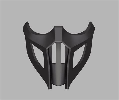 Noob Saibot Mask For Face From Mortal Kombat 9 And 11 3d Print Model