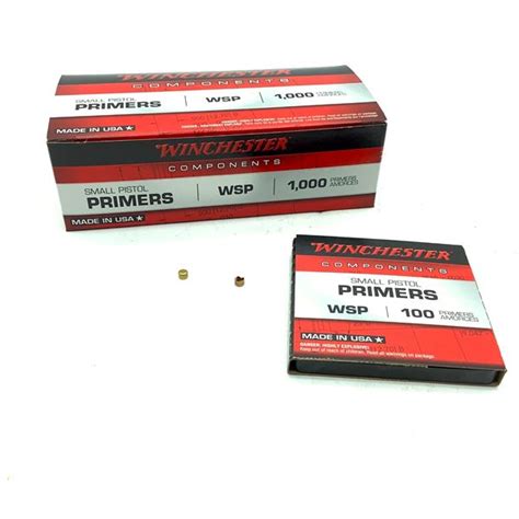 Winchester Small Pistol Primers 1000 Qty