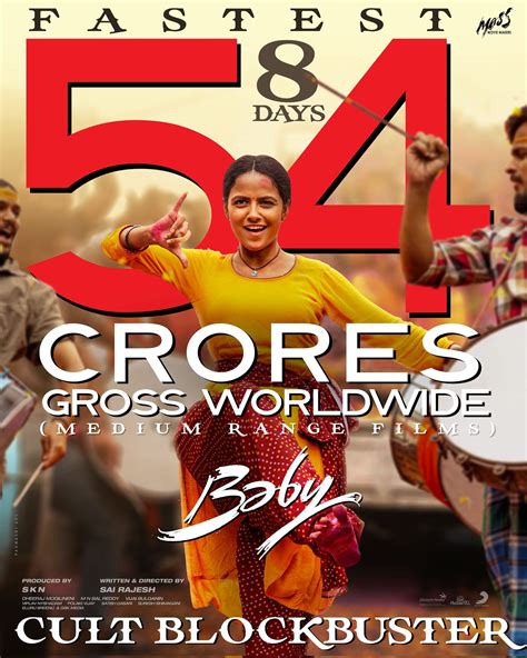 GSK Media on Twitter: "#BabyTheMovie Becomes the 𝐅𝐀𝐒𝐓𝐄𝐒𝐓 𝟓𝟒 𝐂𝐑 grossed