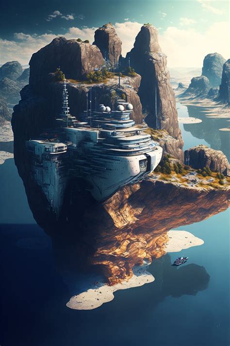 Fantasy Places Sci Fi Fantasy Fantasy World Futuristic Art